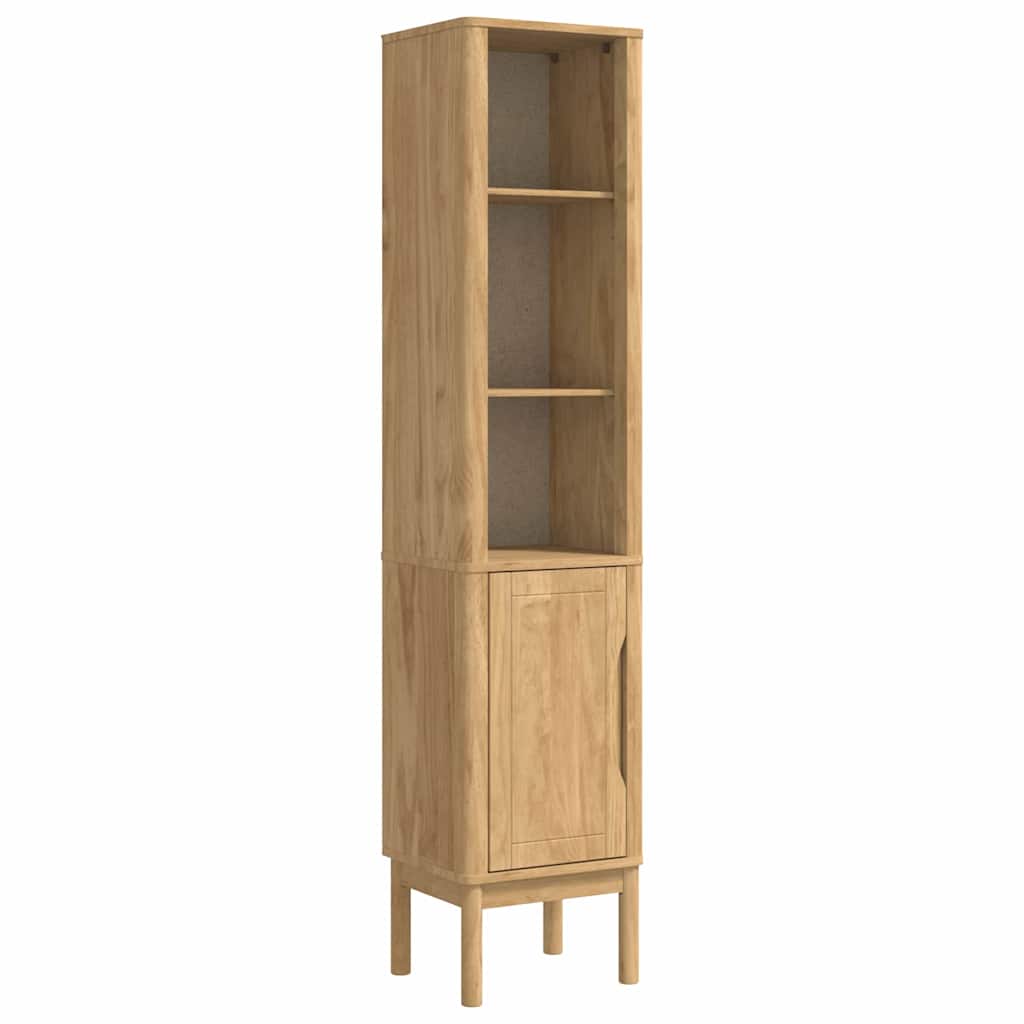 vidaXL Hoge badkamerkast Wasbruin 36 x 30 x 160 cm Massief grenenhout