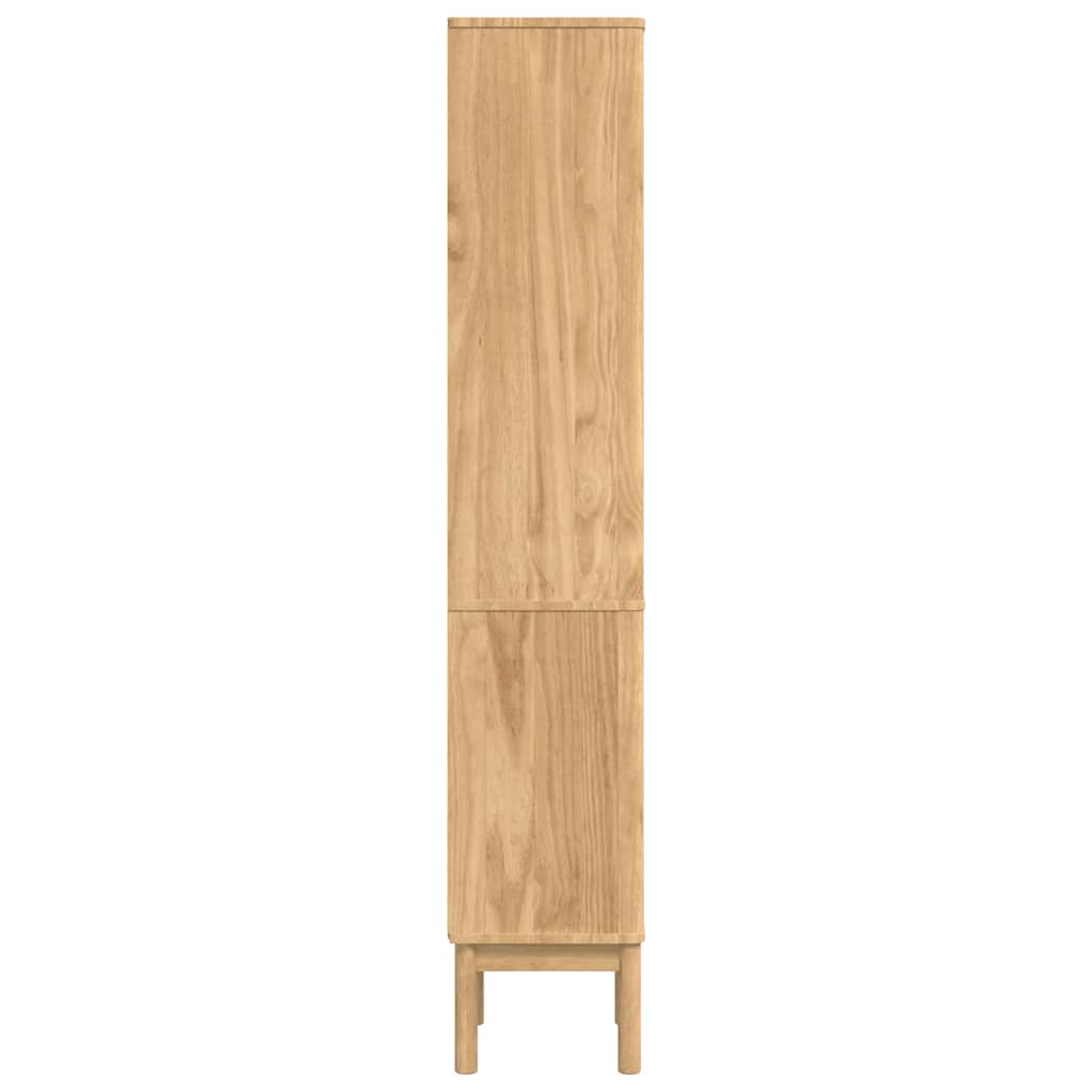 vidaXL Hoge badkamerkast Wasbruin 36 x 30 x 160 cm Massief grenenhout