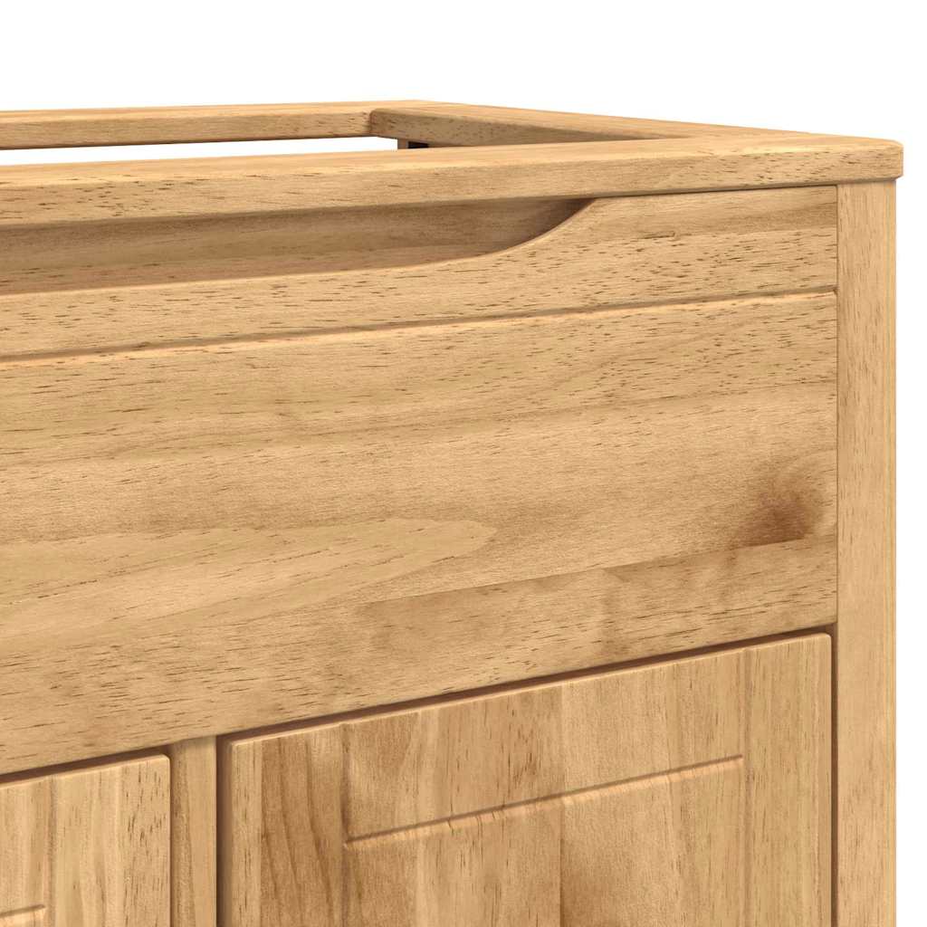 vidaXL Badkamer wastafelkast met plank FLORO Wasbruin 60 x 40 x 80 cm
