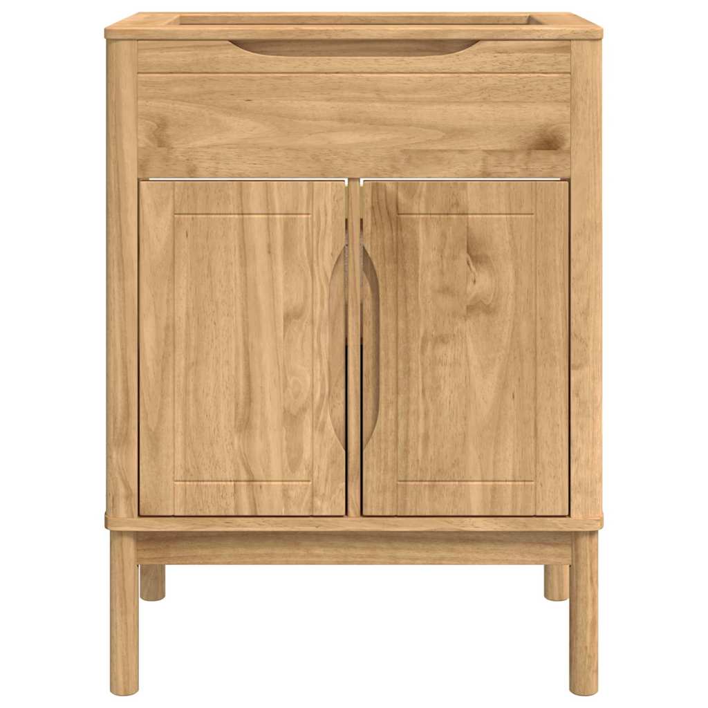 vidaXL Badkamer wastafelkast met plank FLORO Wasbruin 60 x 40 x 80 cm