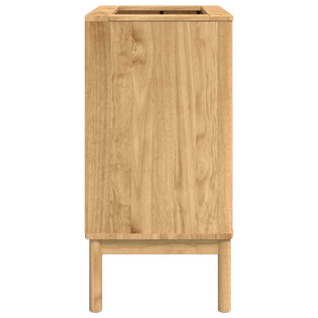 vidaXL Badkamer wastafelkast met plank FLORO Wasbruin 60 x 40 x 80 cm