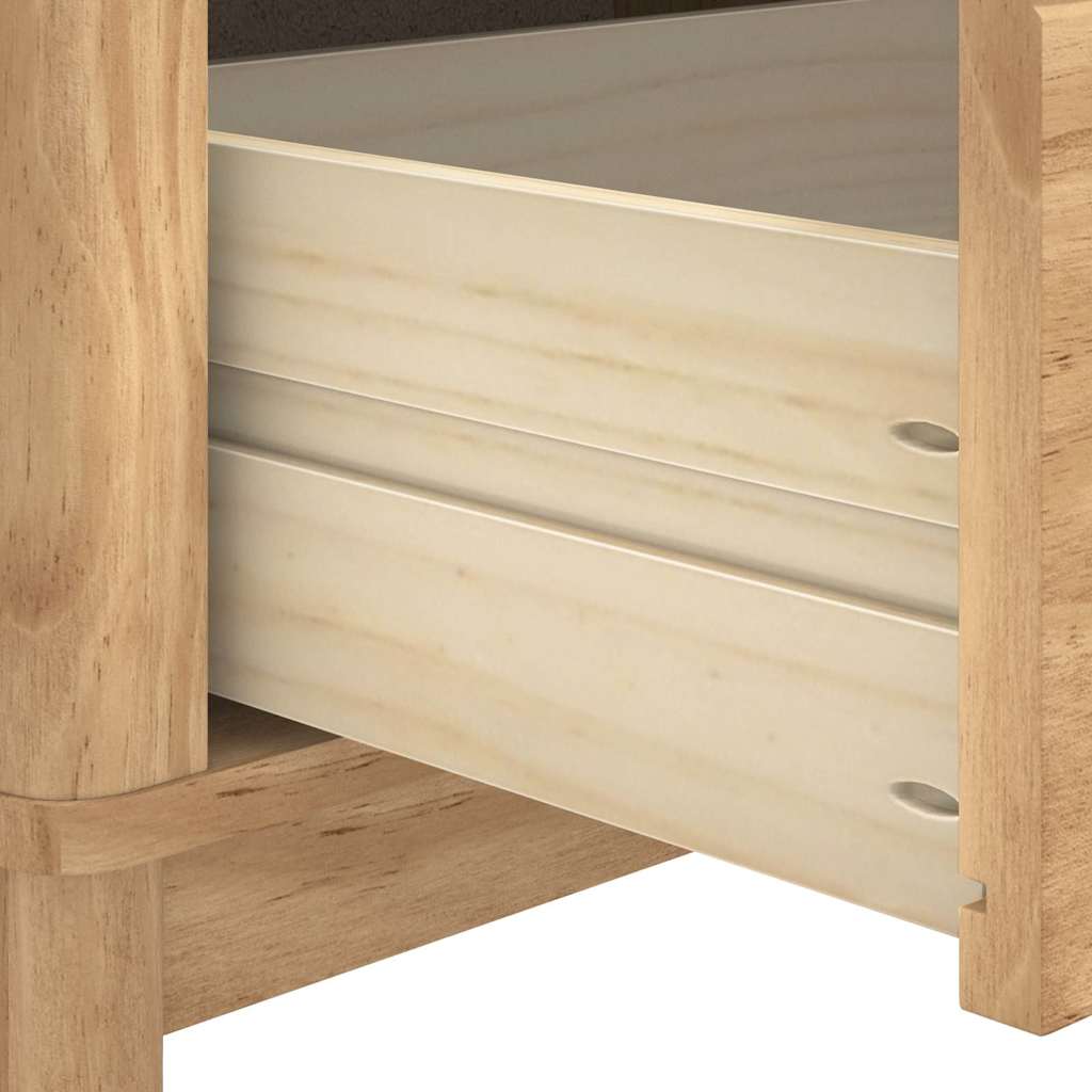 vidaXL Hal bank met lade Wasbruin 115 x 40 x 45 cm Massief Vurenhout