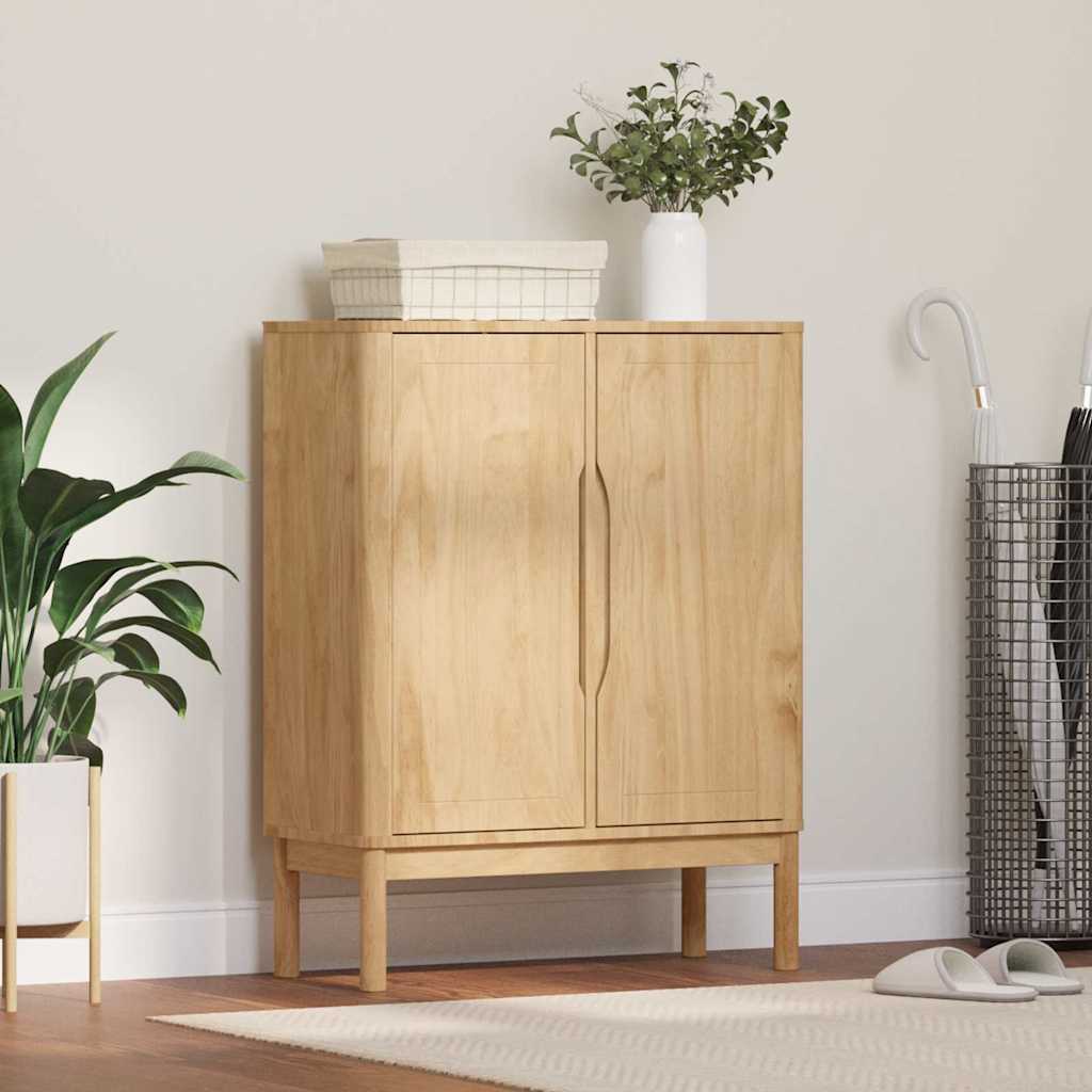 vidaXL Dressoir Wasbruin 70 x 30 x 70,5 cm Massief Vurenhout