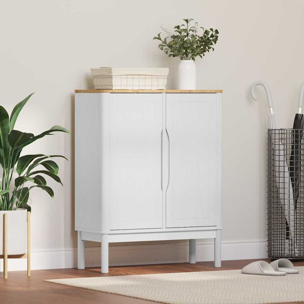 vidaXL Dressoir Wasbruin 70 x 30 x 70,5 cm Massief Vurenhout