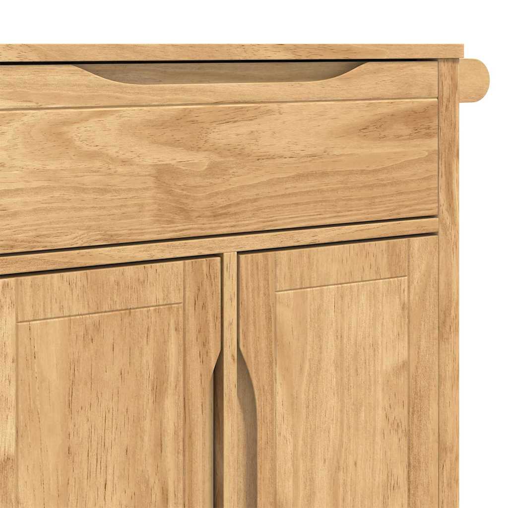 vidaXL Keuken Trolley Wasbruin 72,5 x 45 x 80 cm Massief Vurenhout