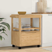 vidaXL Keuken Trolley FLORO Wasbruin 72,5 x 45 x 80 cm