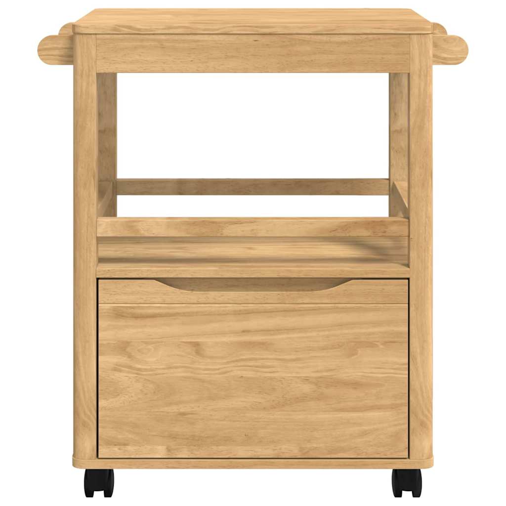 vidaXL Keuken Trolley FLORO Wasbruin 72,5 x 45 x 80 cm