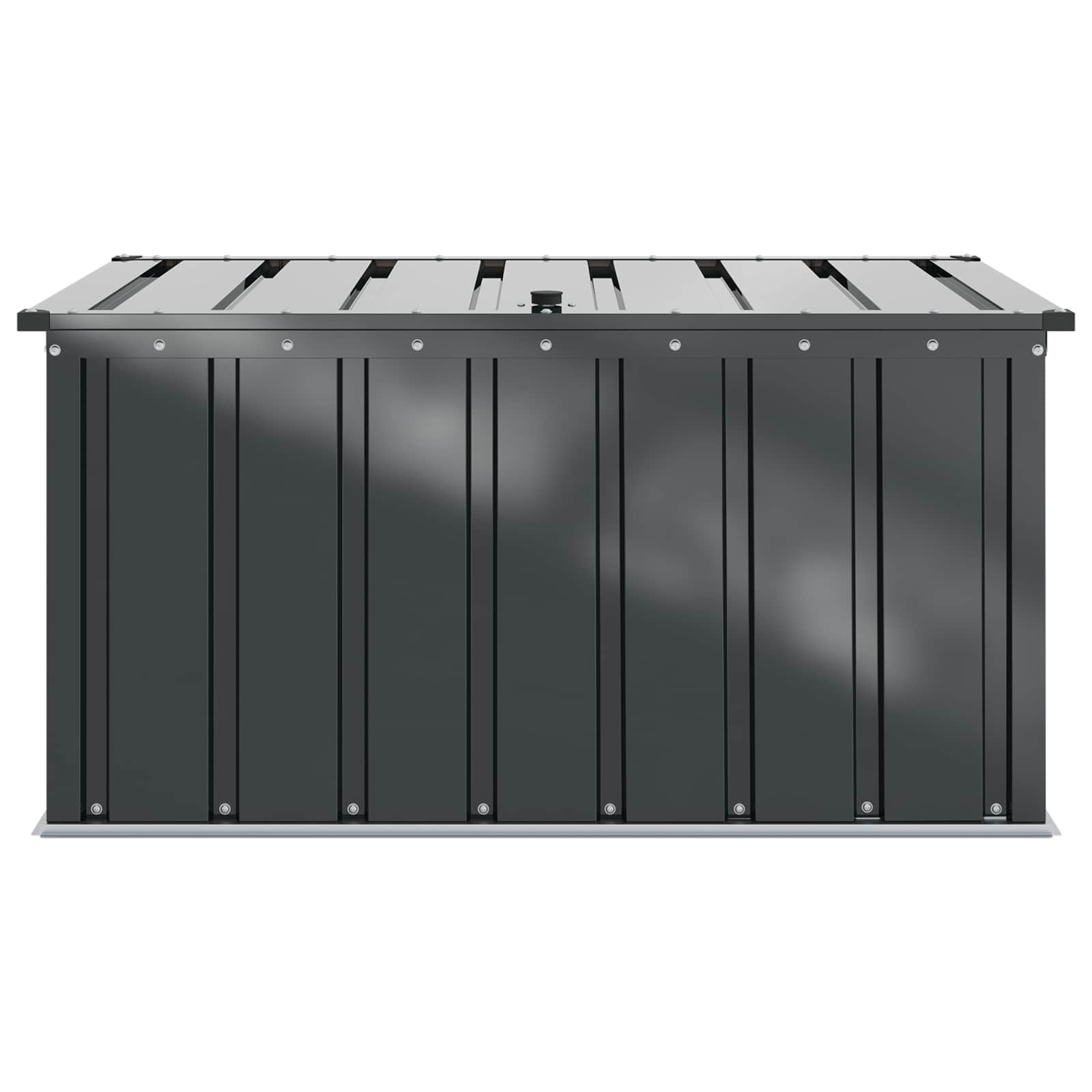 vidaXL Tuinopslagdoos Zwart 101 x 56,5 x 50 cm Staal