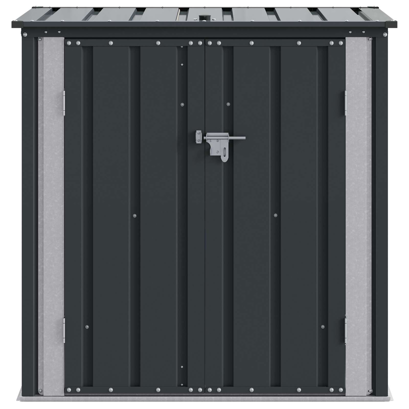 vidaXL Tuinopslagdoos Zwart 101,5 x 57 x 100,5 cm Staal