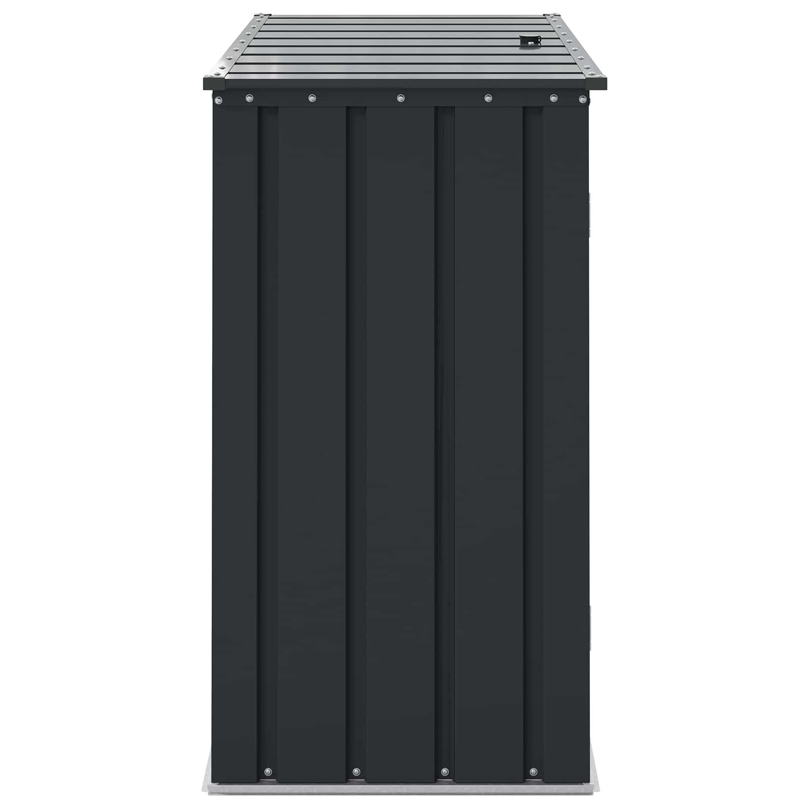 vidaXL Tuinopslagdoos Zwart 101,5 x 57 x 100,5 cm Staal