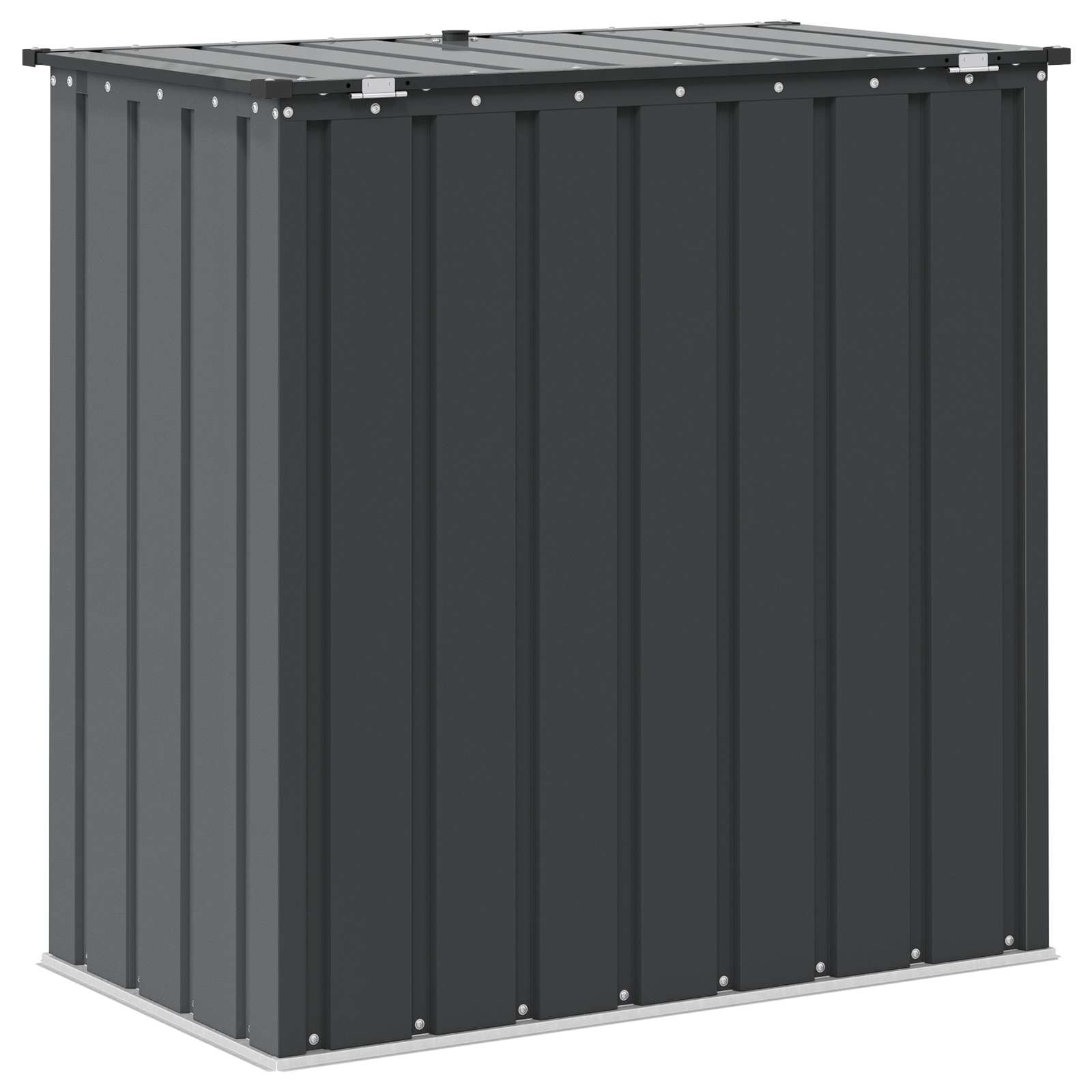 vidaXL Tuinopslagdoos Zwart 101,5 x 57 x 100,5 cm Staal