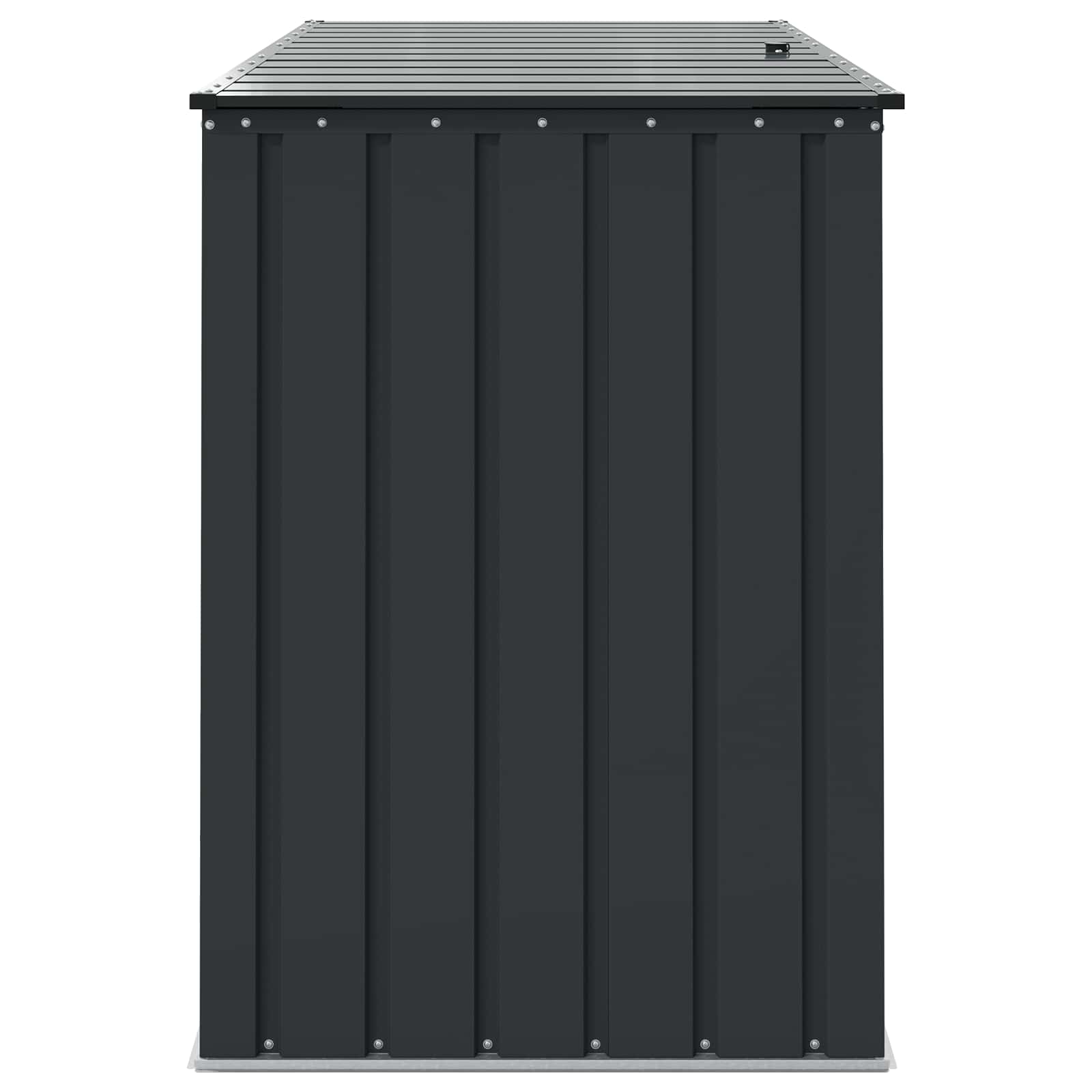 vidaXL Tuinopslagdoos Zwart 151,5 x 82 x 110,5 cm Staal