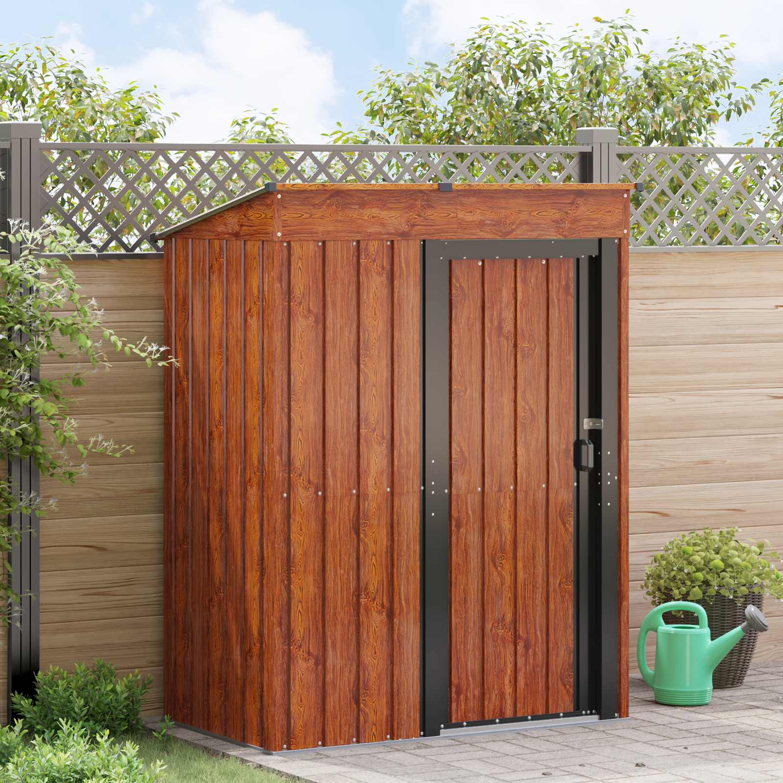 vidaXL Tuinhuisjes Antraciet 137 x 81 x 180 cm Metaal