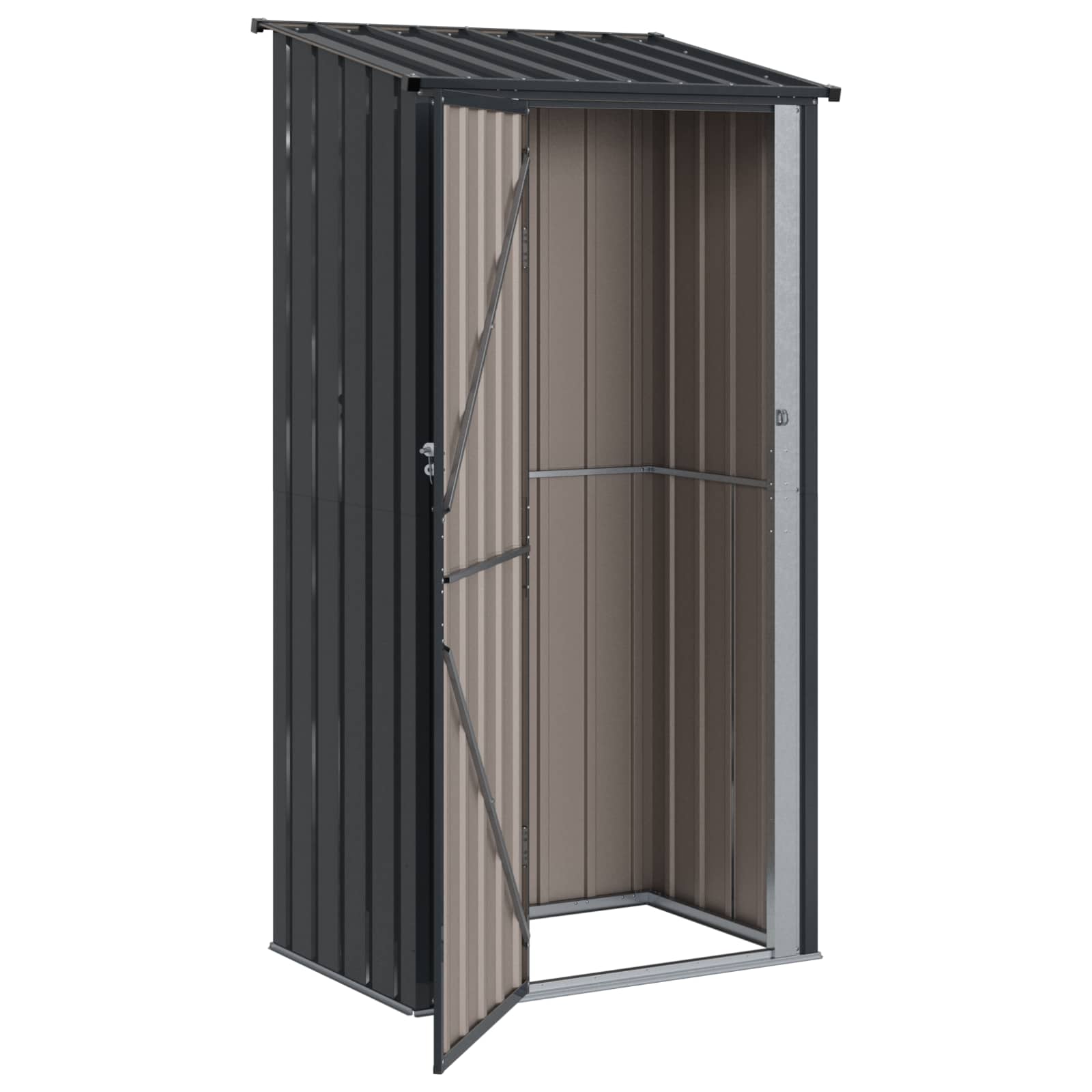 vidaXL Tuinhuisjes Bruin 103 x 74 x 200 cm Metaal