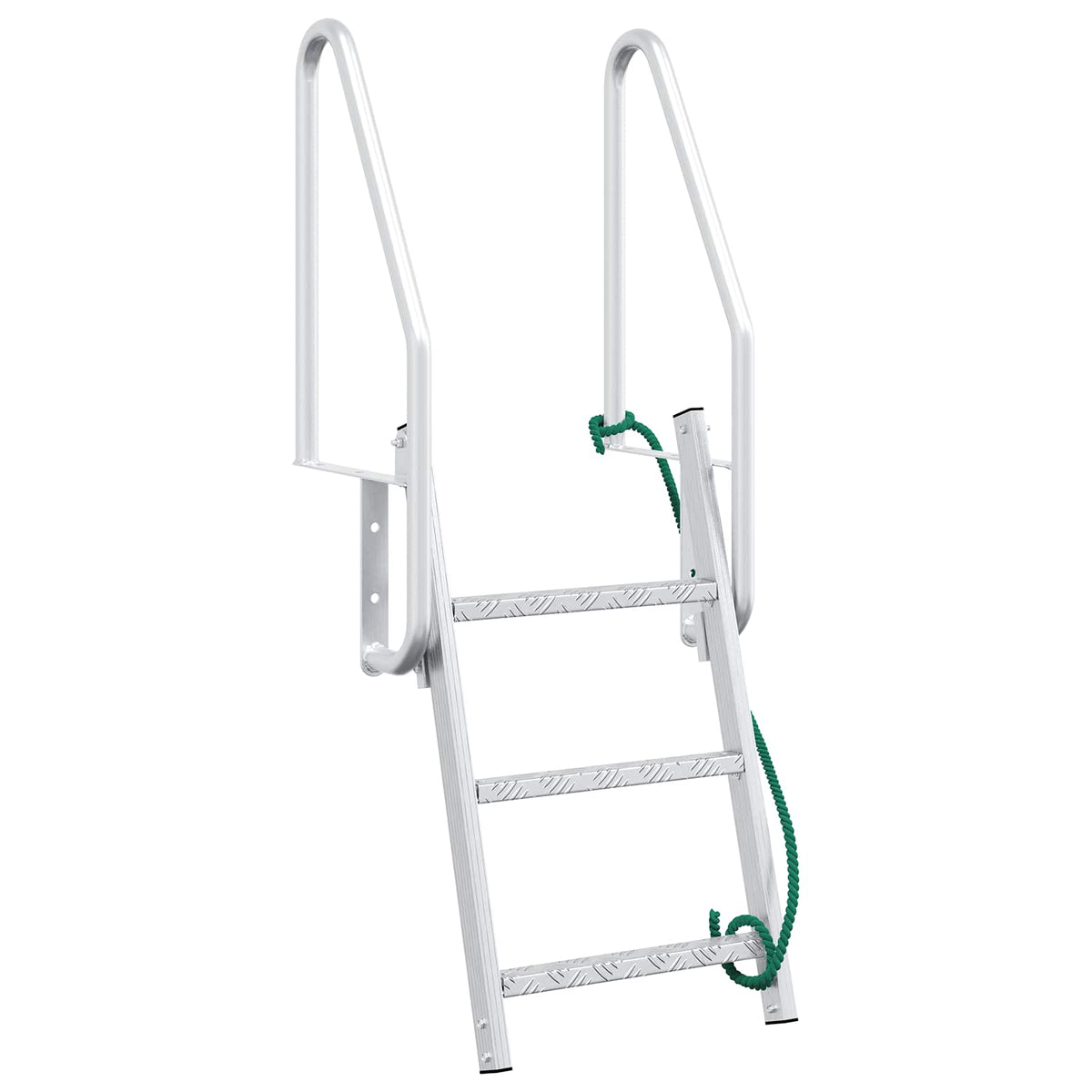vidaXL Dock ladder Anders Zilver 58 x 77 x 144 cm Aluminium