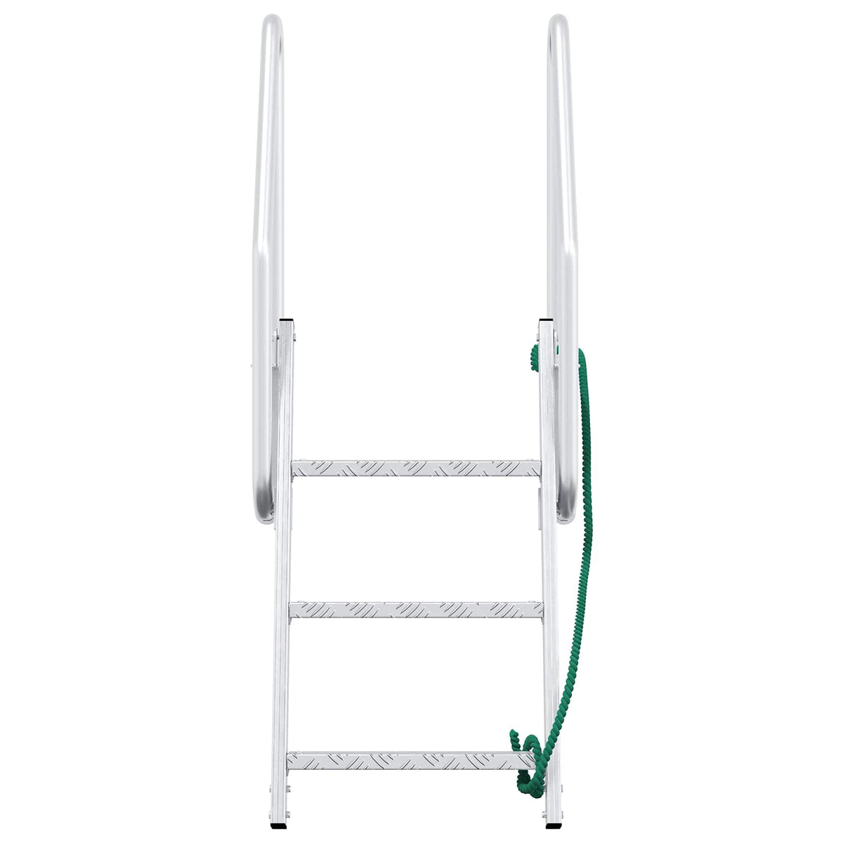 vidaXL Dock ladder Anders Zilver 58 x 77 x 144 cm Aluminium