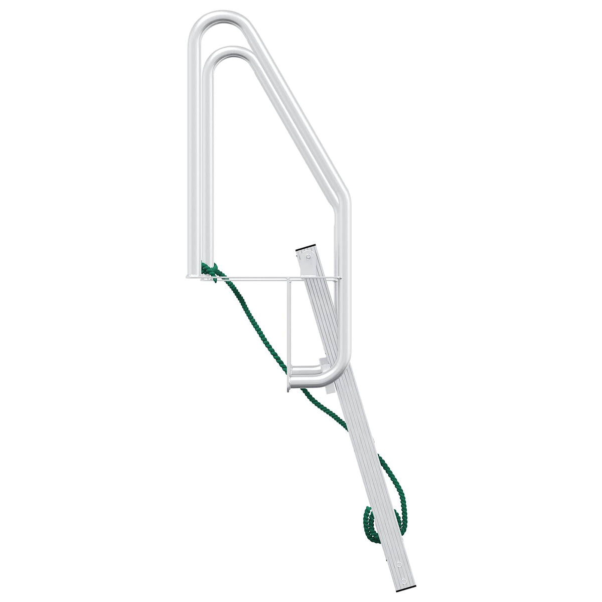 vidaXL Dock ladder Anders Zilver 58 x 77 x 144 cm Aluminium