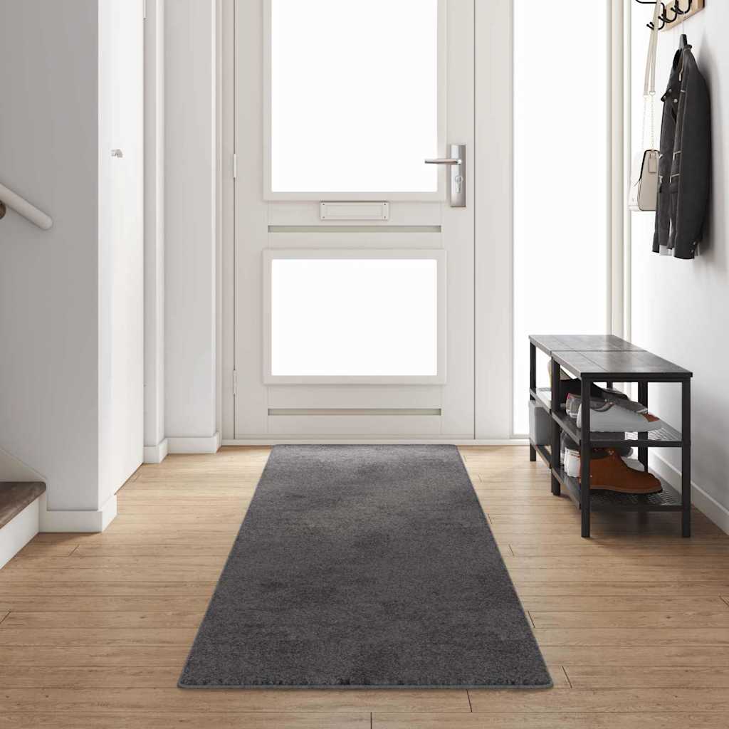 vidaXL Tapijt Loper Grijs 50 x 100 cm 100% Polypropylene Tuft
