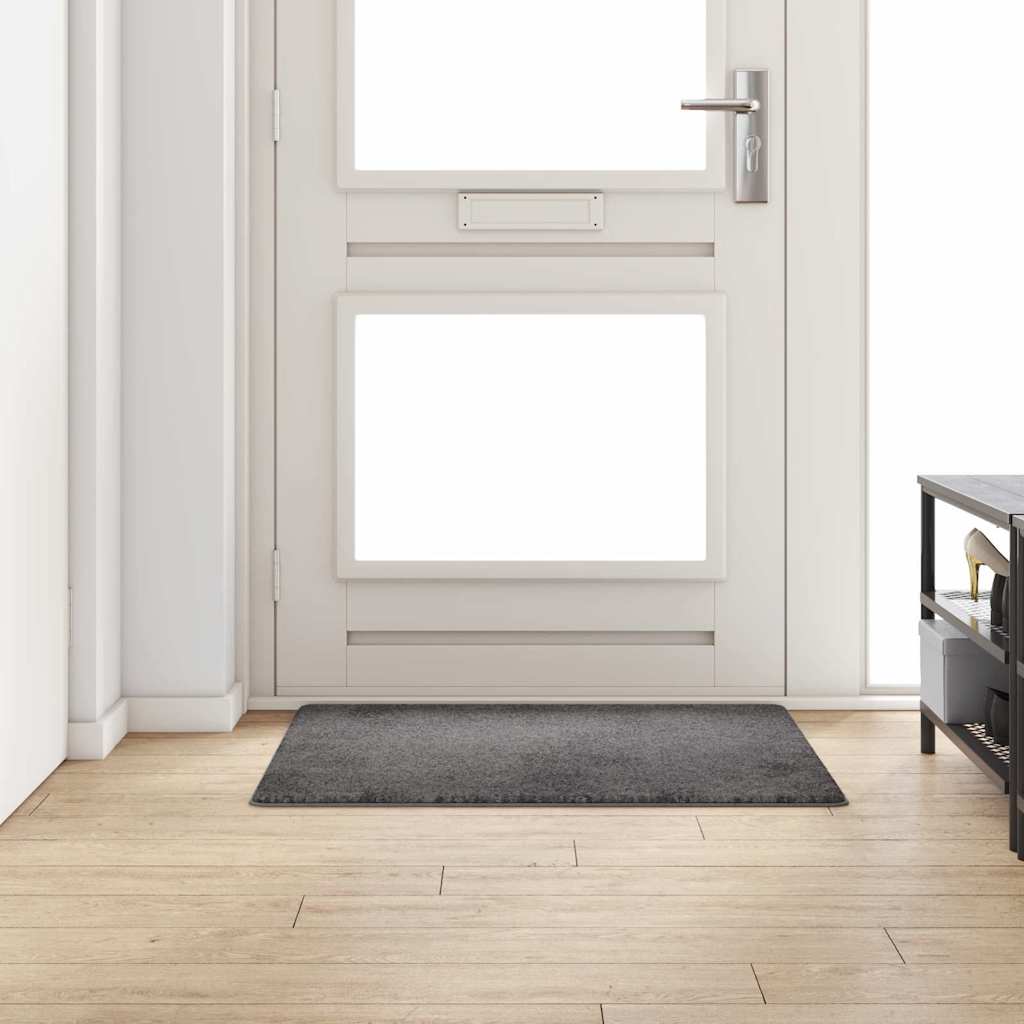 vidaXL Tapijt Loper Grijs 50 x 100 cm 100% Polypropylene Tuft