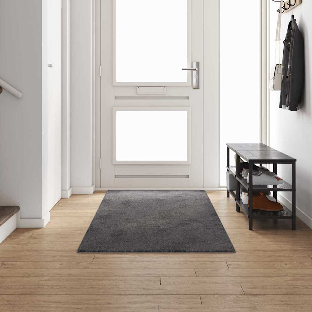 vidaXL Tapijt Loper Grijs 50 x 100 cm 100% Polypropylene Tuft
