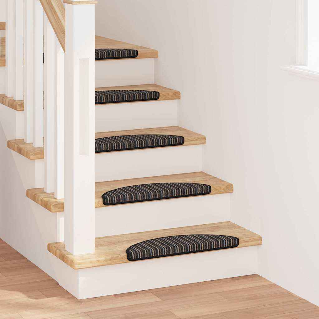 vidaXL Zelfklevende Trapmatten 15 pcs Antraciet 56 x 17 x 3 cm