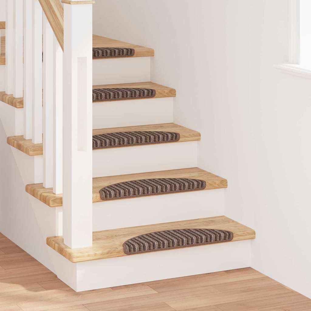 vidaXL Zelfklevende Trapmatten 15 pcs Antraciet 56 x 17 x 3 cm