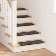 vidaXL Zelfklevende Trapmatten 15 pcs Antraciet 65 x 21 x 4 cm