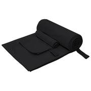 vidaXL Set van Sporthanddoeken Anders Zwart Stof