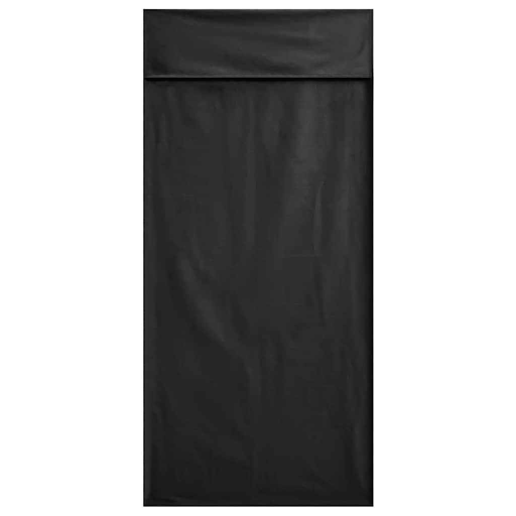 vidaXL Buiten Stoel Handdoeken 2 pcs Zwart 130 x 60 cm