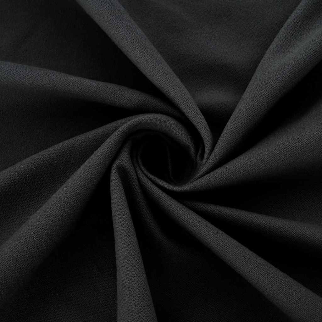 vidaXL Buiten Stoel Handdoeken 2 pcs Zwart 130 x 60 cm