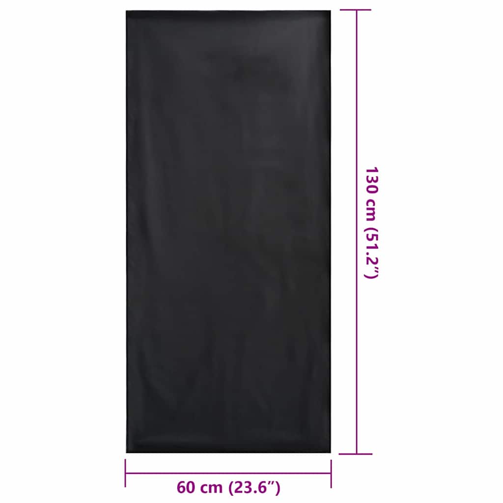 vidaXL Buiten Stoel Handdoeken 2 pcs Zwart 130 x 60 cm