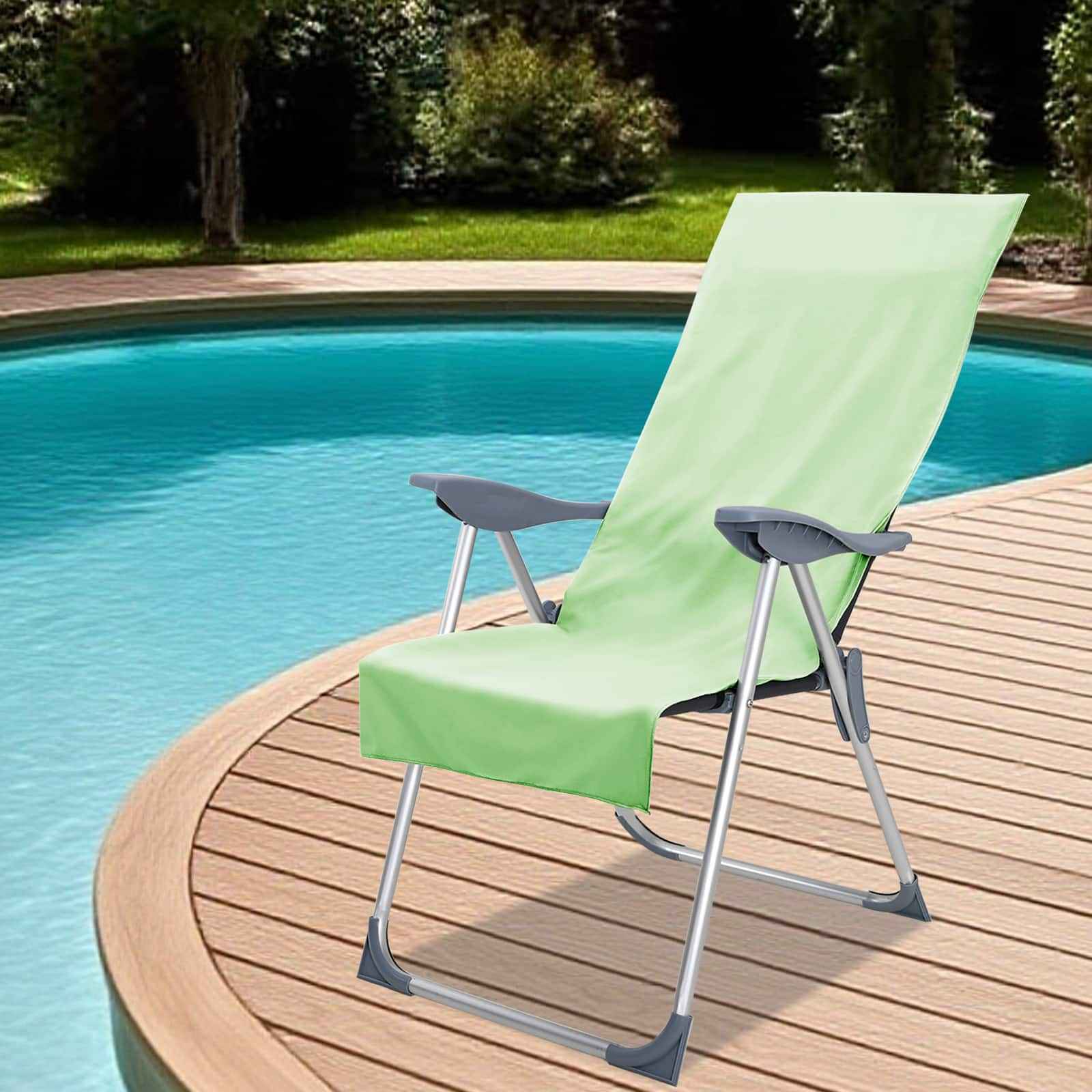 vidaXL Buiten Stoel Handdoeken 2 pcs Zwart 130 x 60 cm