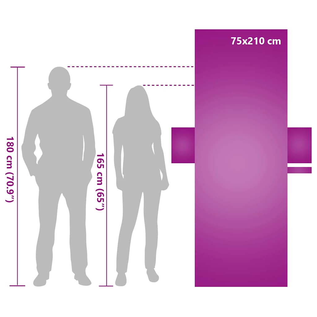 vidaXL Ligbedhanddoeken 2 pcs Zwart 210 x 75 cm Polyester en Polyamide