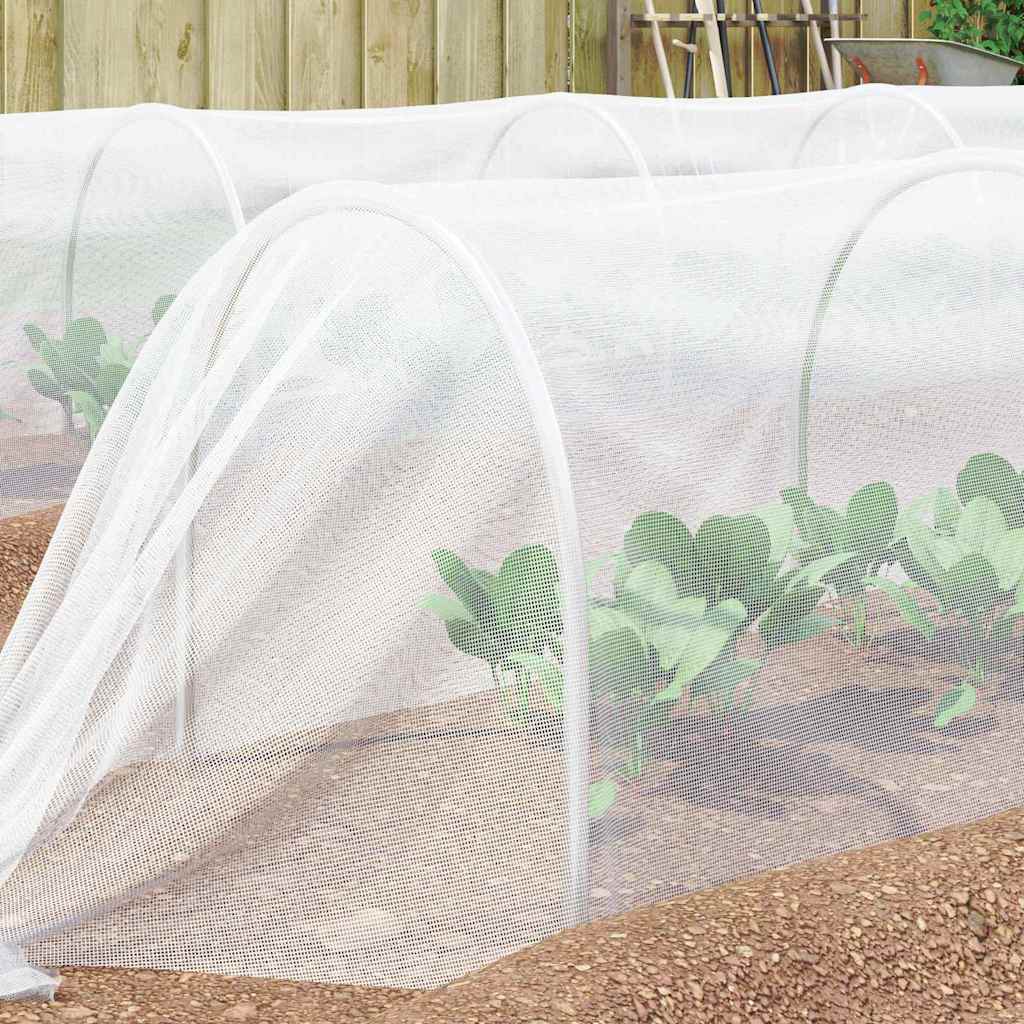 vidaXL Insecten Net Wit 2 x 5 m HDPE