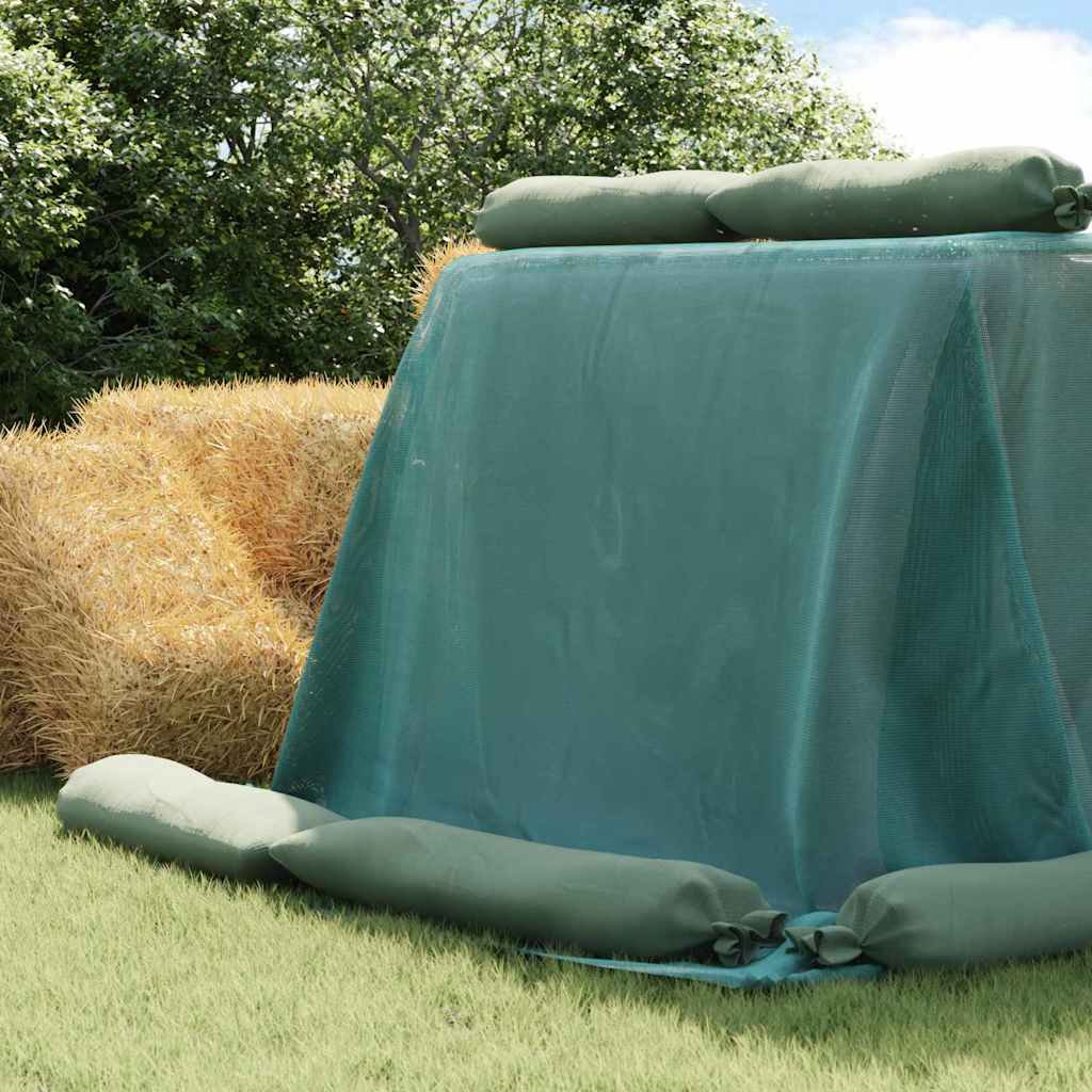 vidaXL Siloafdekking Groen 6 x 5 m HDPE