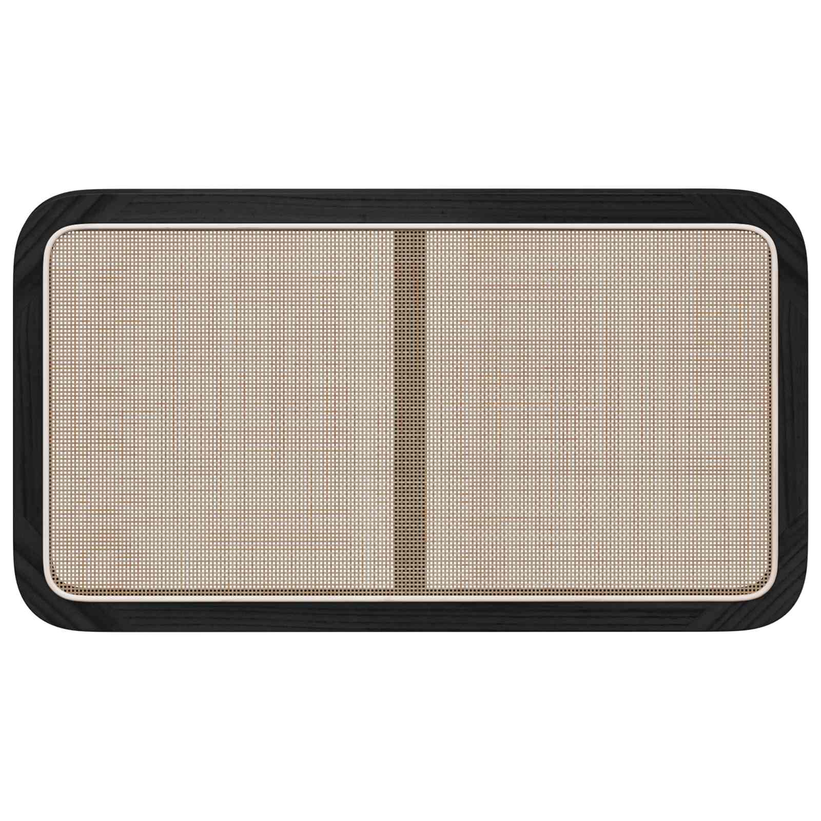 vidaXL Hoofdbord met hoofdeinde Naturel 100 x 55 x 3 cm Rattan