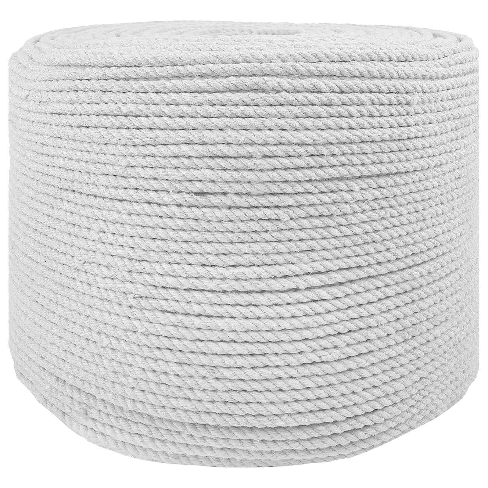 vidaXL Touw 2 pcs Zwart Katoen