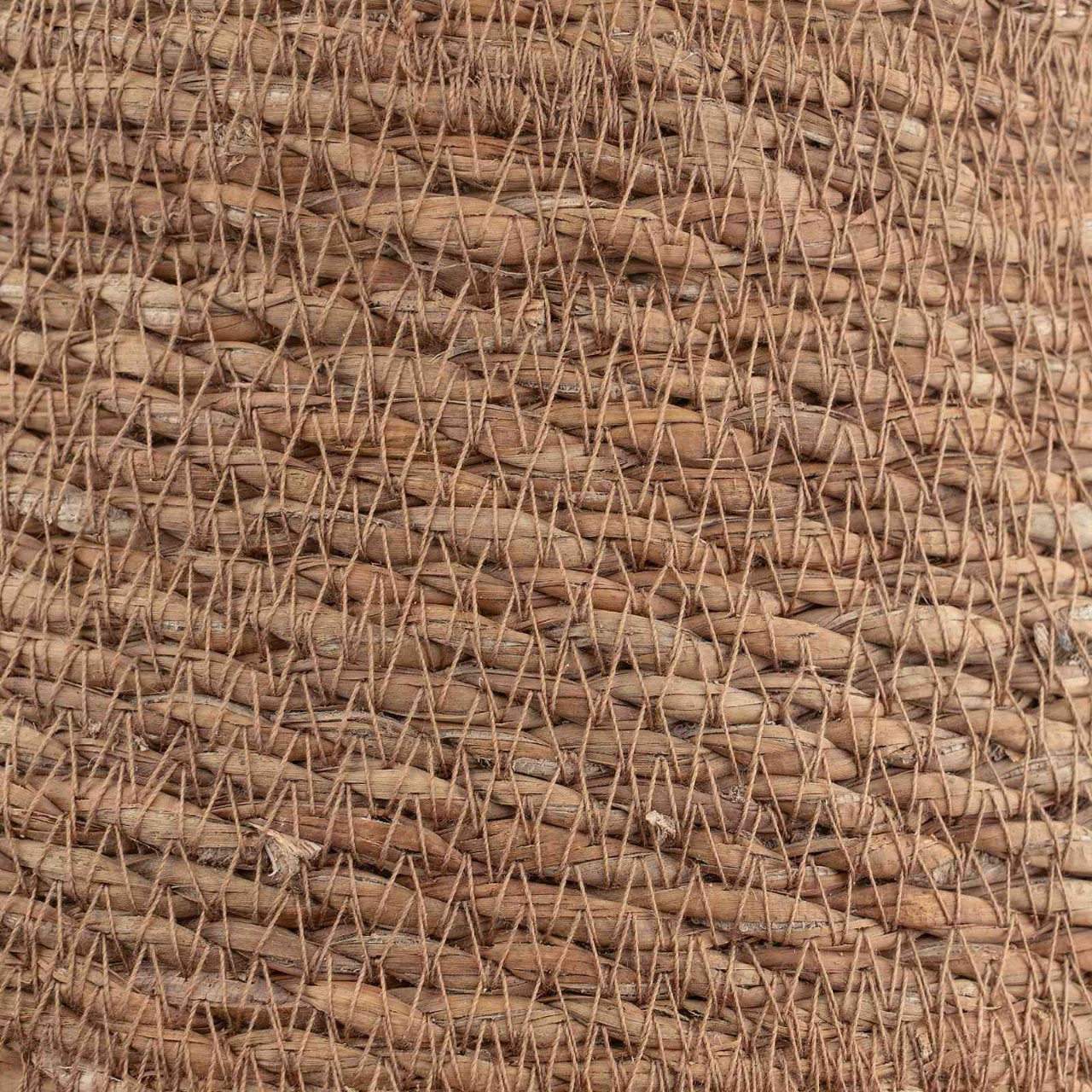 vidaXL Plantenpot met handvatten Naturel Ø 22 x 20 cm 100% Zeegras