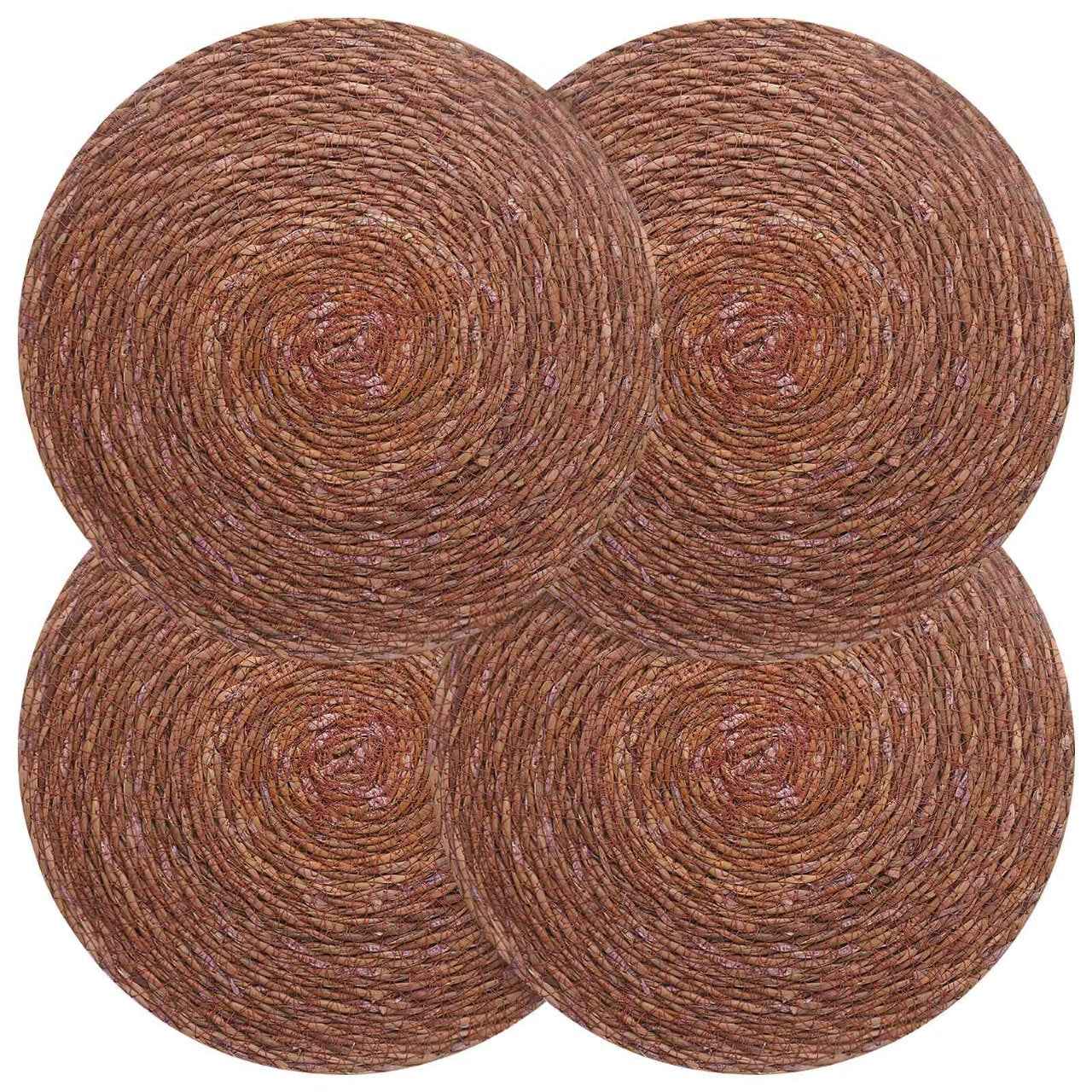 vidaXL Zeegroene placemats 4 st Naturel 100% Zeegras