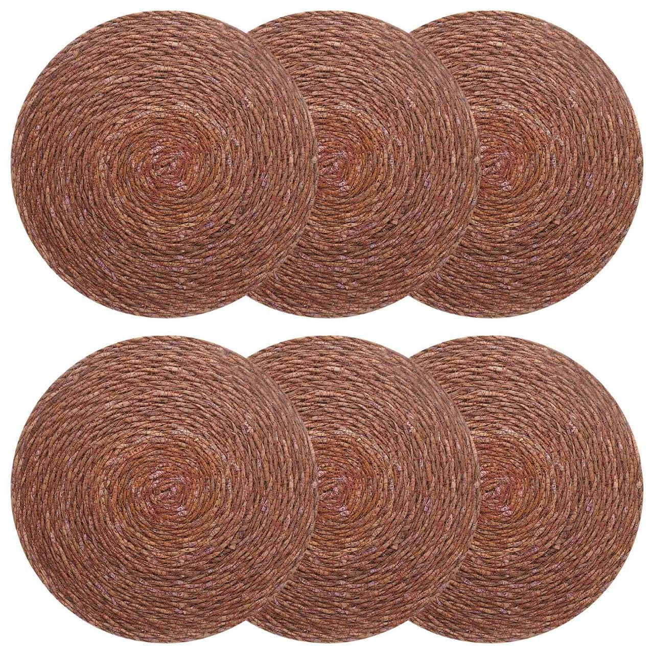 vidaXL Zeegroene placemats 4 st Naturel 100% Zeegras