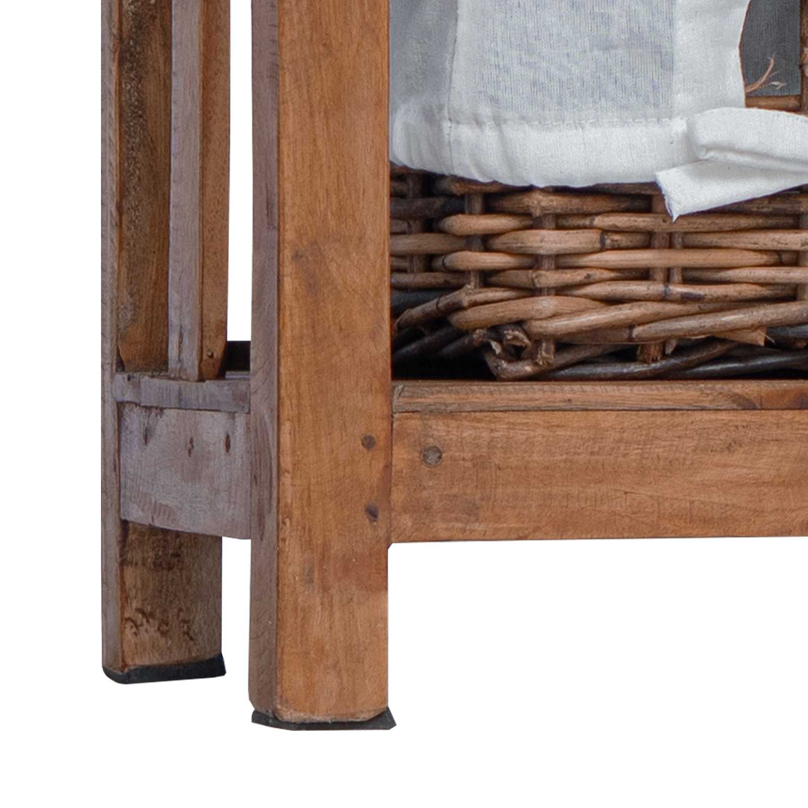vidaXL Bijzettafel Bruin Massief mahoniehout