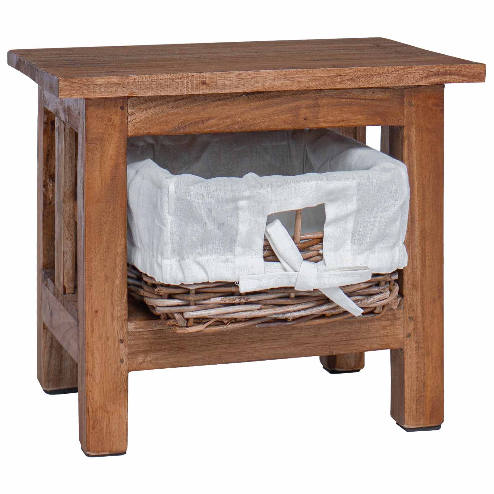 vidaXL Bijzettafel Bruin Massief mahoniehout