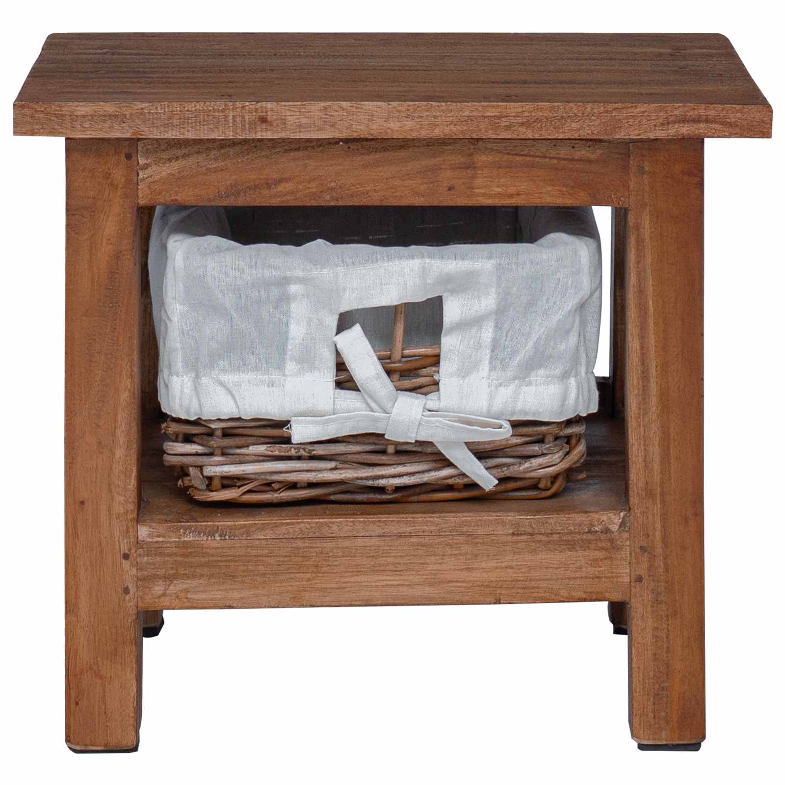 vidaXL Bijzettafel Bruin Massief mahoniehout
