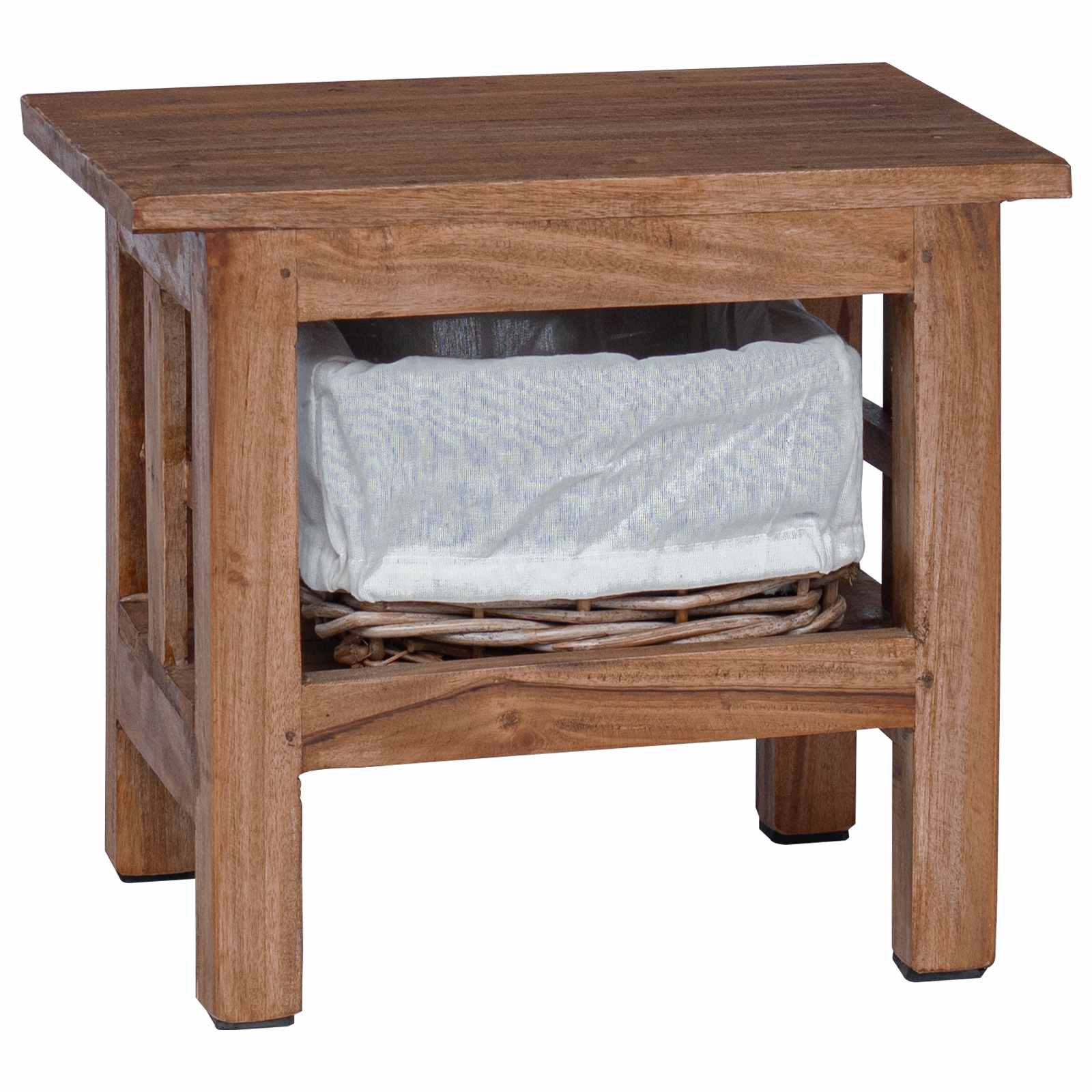 vidaXL Bijzettafel Bruin Massief mahoniehout