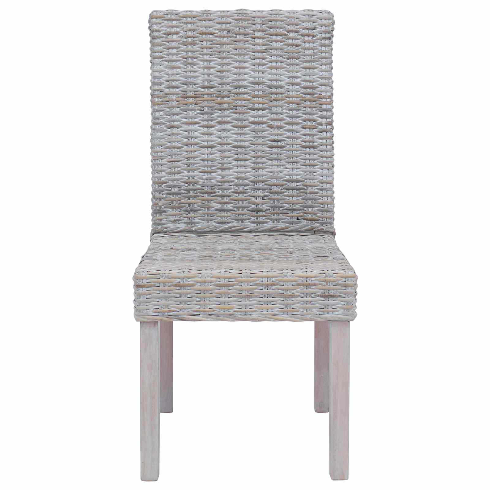 vidaXL Eetkamerstoel 2 pcs Wit gewassen 45 x 54 x 93 cm