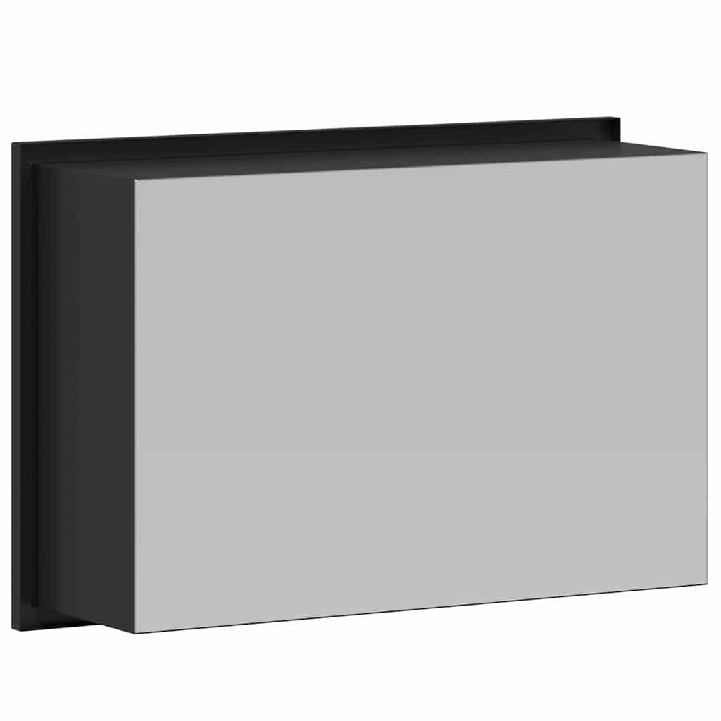 vidaXL Douche Niche Zwart 30 x 20 x 9.5 cm Roestvrij staal