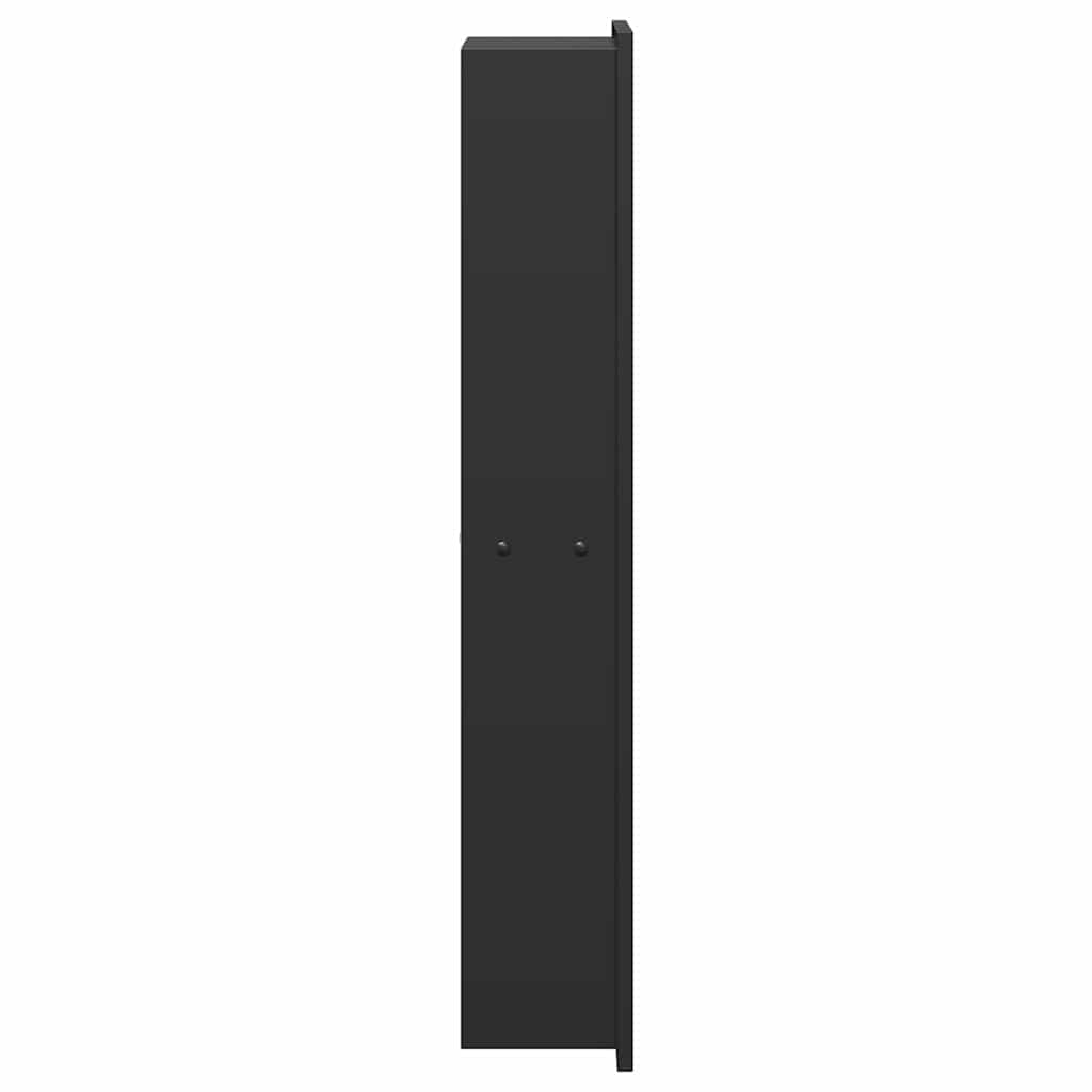 vidaXL Douche Niche Zwart 60 x 20 x 9.5 cm Roestvrij staal