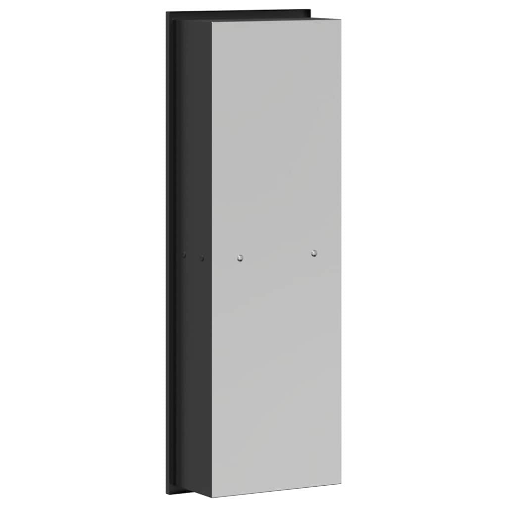 vidaXL Douche Niche Zwart 60 x 20 x 9.5 cm Roestvrij staal