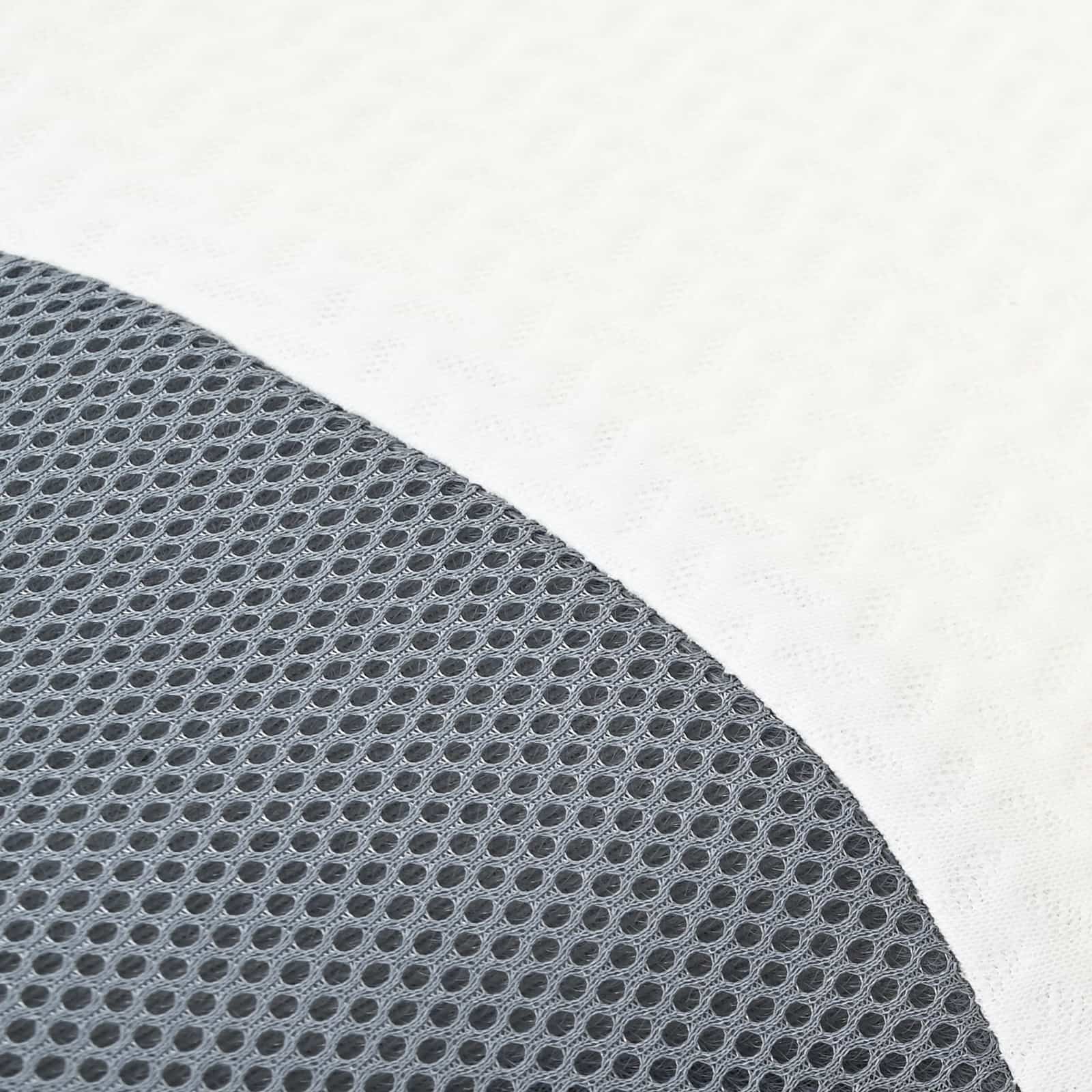 vidaXL Hoofdkussen met kussen Wit 59 x 38 x 14 cm Polyester
