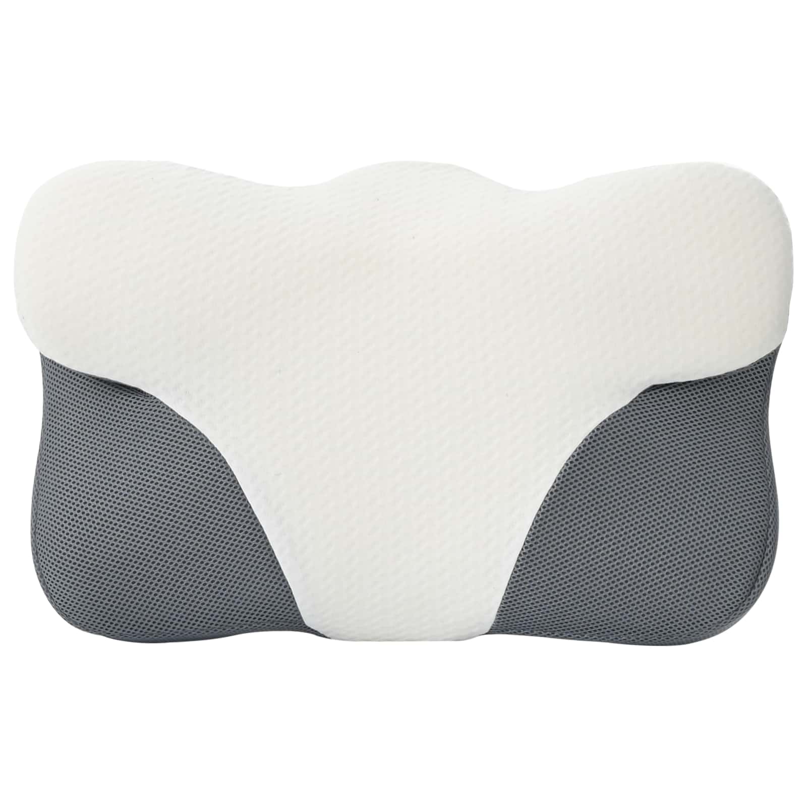 vidaXL Hoofdkussen met kussen Wit 59 x 38 x 14 cm Polyester